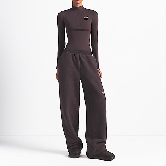 The North Face x SKIMS Denali Fleece Straight Leg Pant - Phoenix / Brown - M